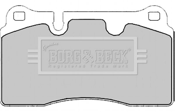 BORG & BECK stabdžių trinkelių rinkinys, diskinis stabdys BBP2175